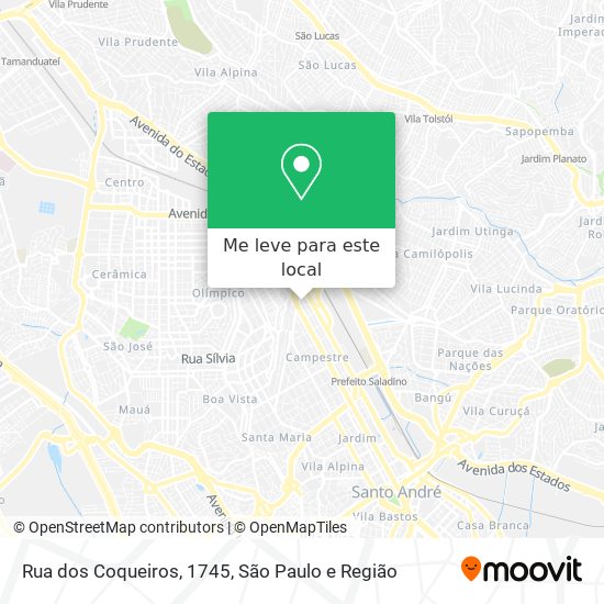 Rua dos Coqueiros, 1745 mapa