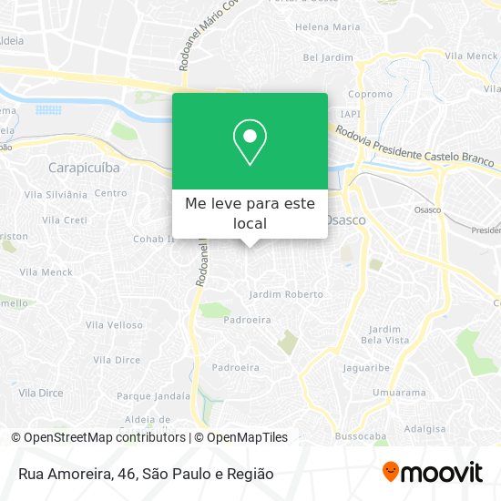Rua Amoreira, 46 mapa
