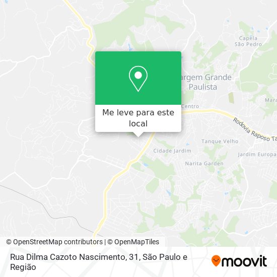 Rua Dilma Cazoto Nascimento, 31 mapa