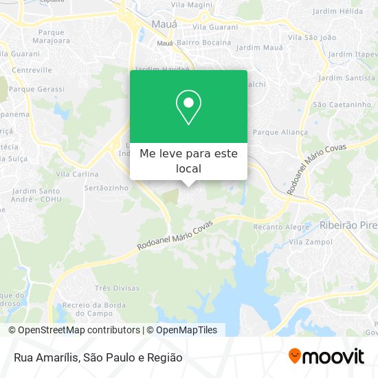 Rua Amarílis mapa
