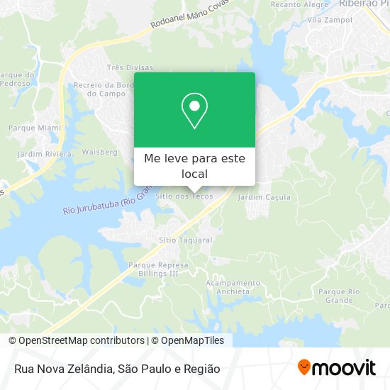 Rua Nova Zelândia mapa