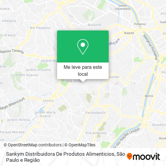 Sankym Distribuidora De Produtos Alimenticios mapa