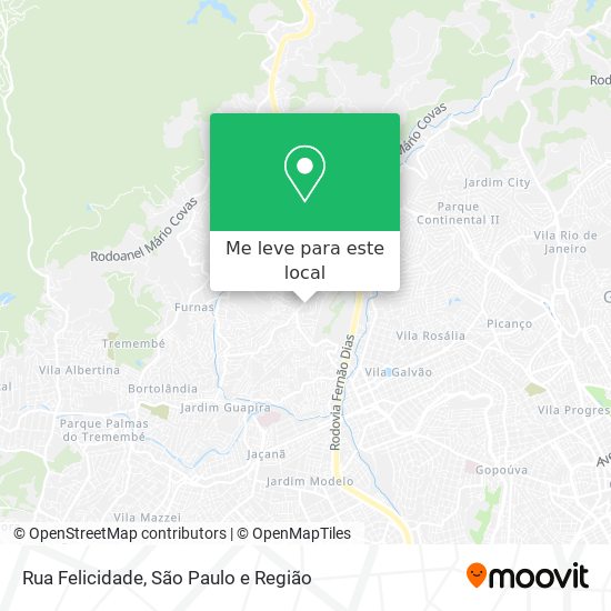 Rua Felicidade mapa