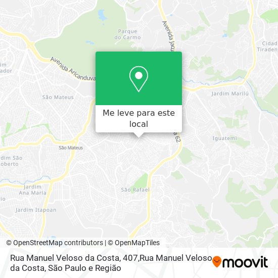 Rua Manuel Veloso da Costa, 407,Rua Manuel Veloso da Costa mapa