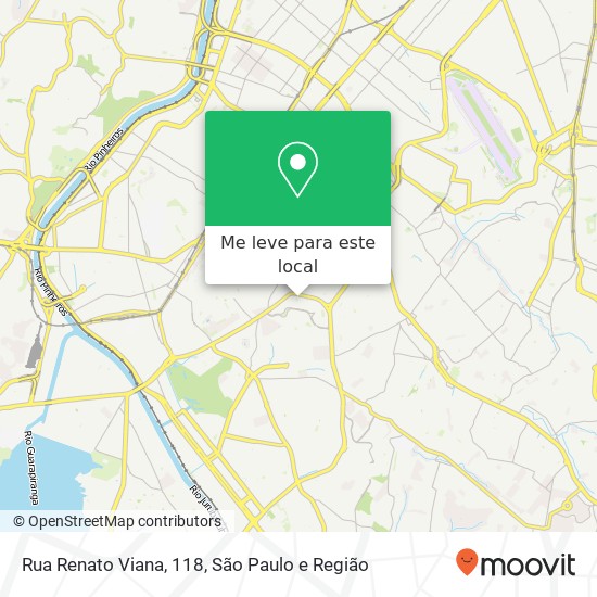 Rua Renato Viana, 118, Campo Grande São Paulo-SP mapa