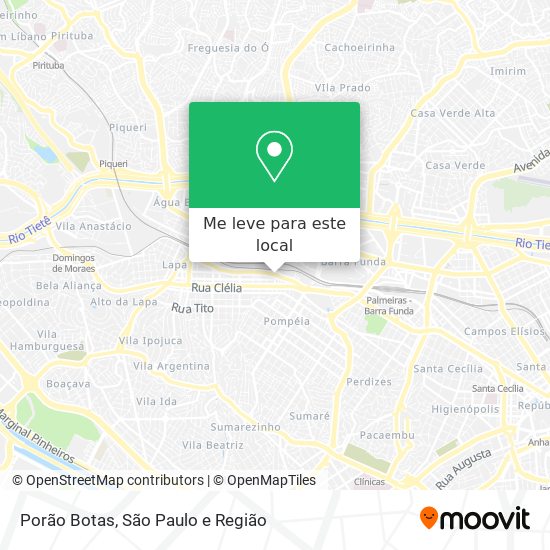 Porão Botas mapa