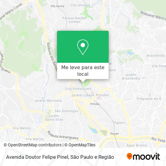 Avenida Doutor Felipe Pinel mapa