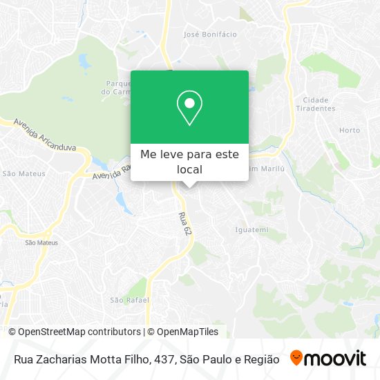 Rua Zacharias Motta Filho, 437 mapa