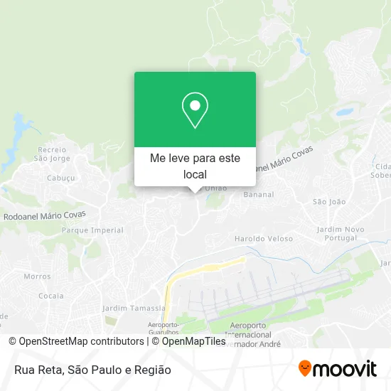 Rua Reta mapa