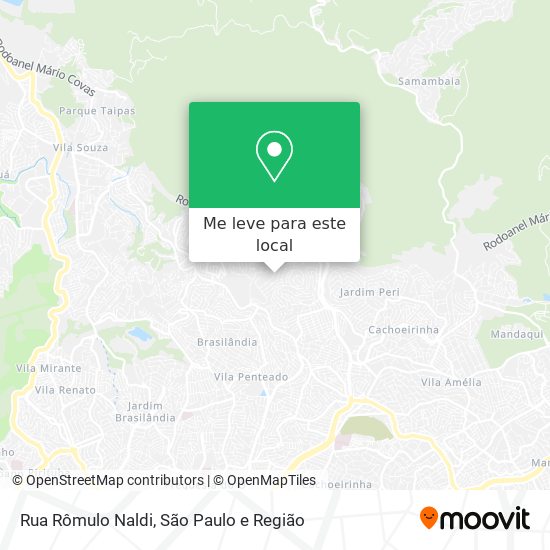 Rua Rômulo Naldi mapa
