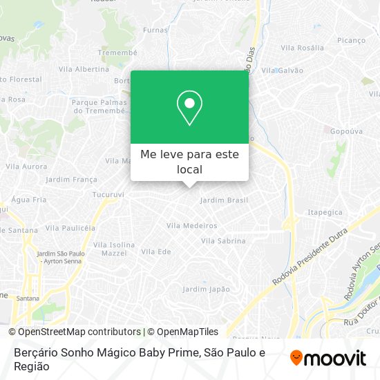 Berçário Sonho Mágico Baby Prime mapa