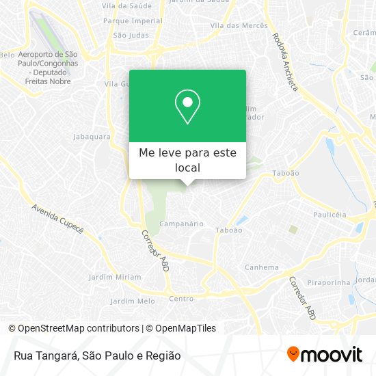 Rua Tangará mapa