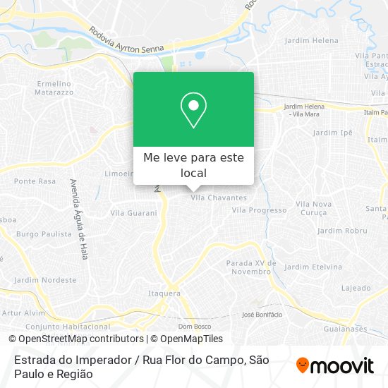Estrada do Imperador / Rua Flor do Campo mapa