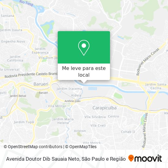 Avenida Doutor Dib Sauaia Neto mapa