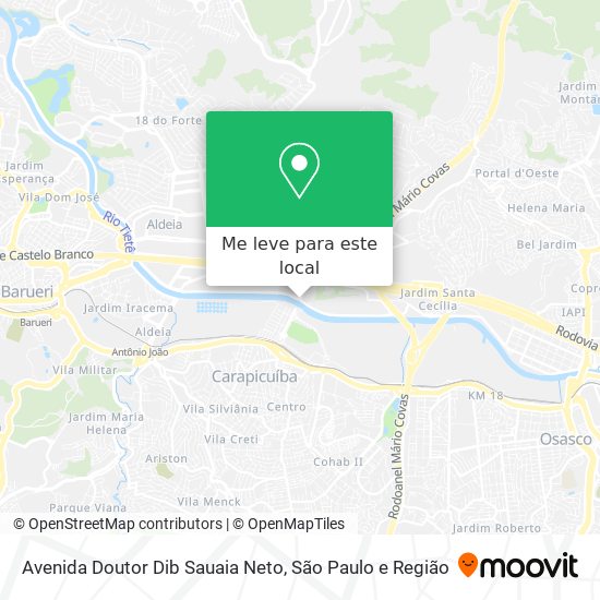 Avenida Doutor Dib Sauaia Neto mapa