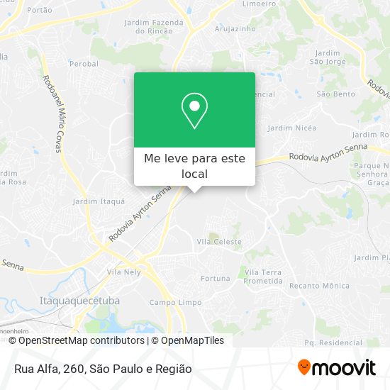 Rua Alfa, 260 mapa