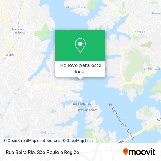 Rua Beira Rio mapa