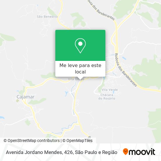 Avenida Jordano Mendes, 426 mapa