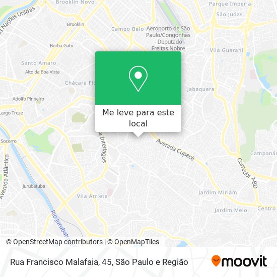 Rua Francisco Malafaia, 45 mapa