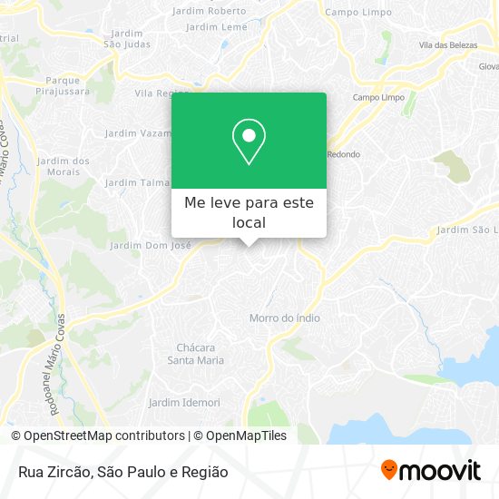 Rua Zircão mapa