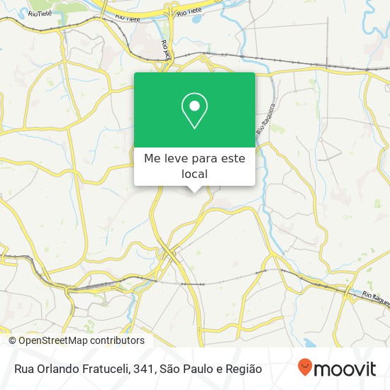 Rua Orlando Fratuceli, 341, Itaquera (Vila Verde) São Paulo-SP mapa