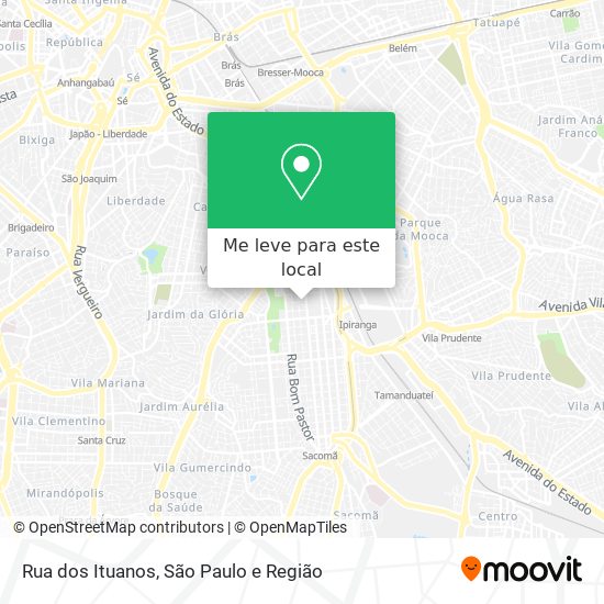 Rua dos Ituanos mapa