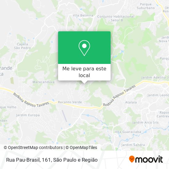 Rua Pau-Brasil, 161 mapa
