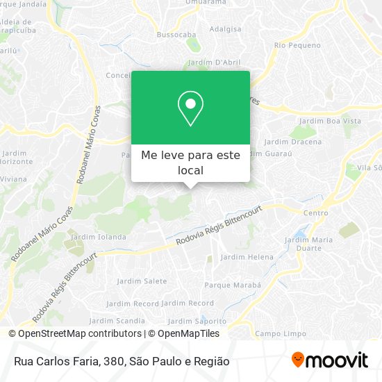 Rua Carlos Faria, 380 mapa