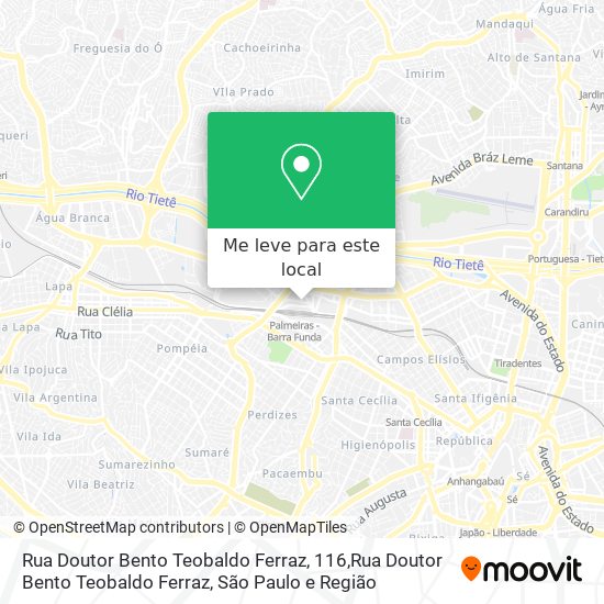 Rua Doutor Bento Teobaldo Ferraz, 116,Rua Doutor Bento Teobaldo Ferraz mapa