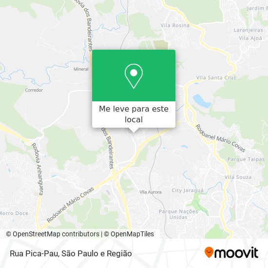 Rua Pica-Pau mapa