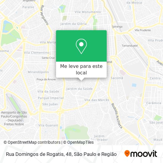 Rua Domingos de Rogatis, 48 mapa