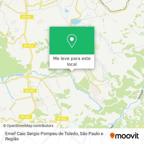 Emef Caio Sergio Pompeu de Toledo mapa