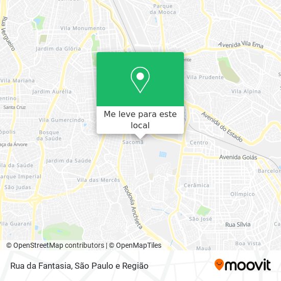 Rua da Fantasia mapa