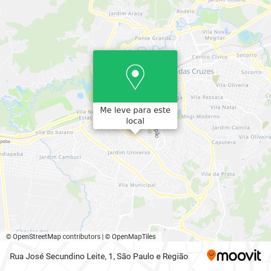 Rua José Secundino Leite, 1 mapa