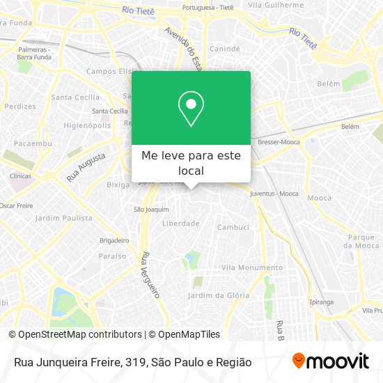 Rua Junqueira Freire, 319 mapa