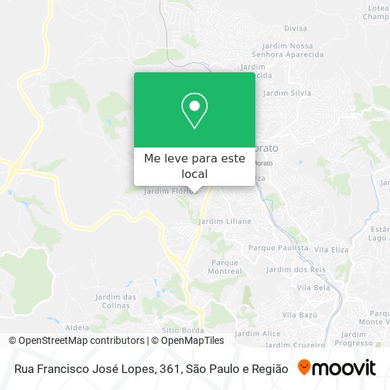 Rua Francisco José Lopes, 361 mapa