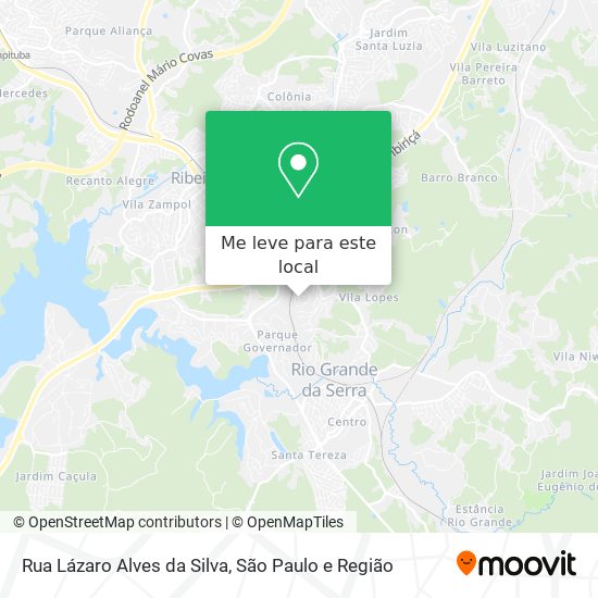 Rua Lázaro Alves da Silva mapa