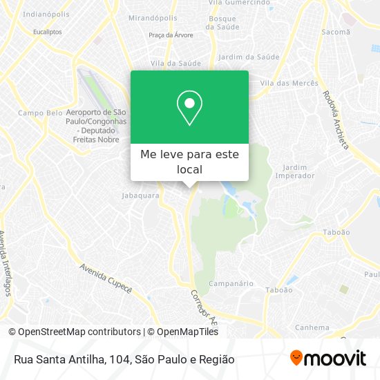 Rua Santa Antilha, 104 mapa