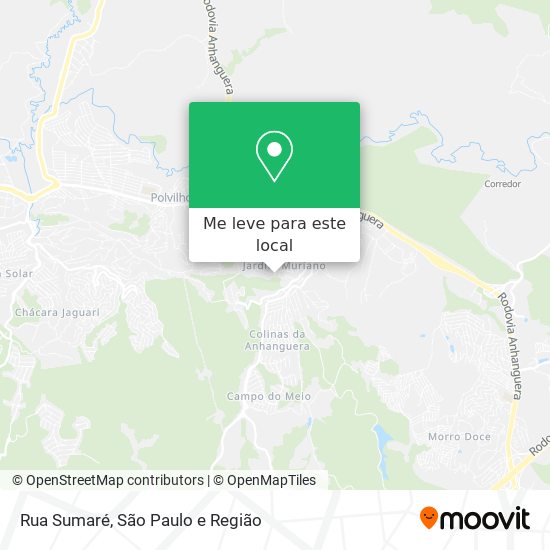 Rua Sumaré mapa