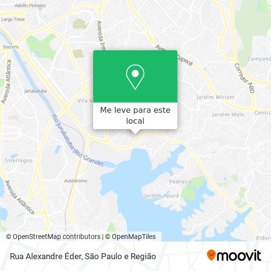 Rua Alexandre Éder mapa
