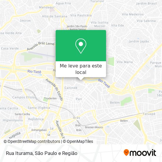 Rua Iturama mapa