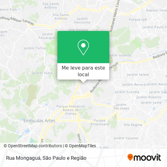 Rua Mongaguá mapa