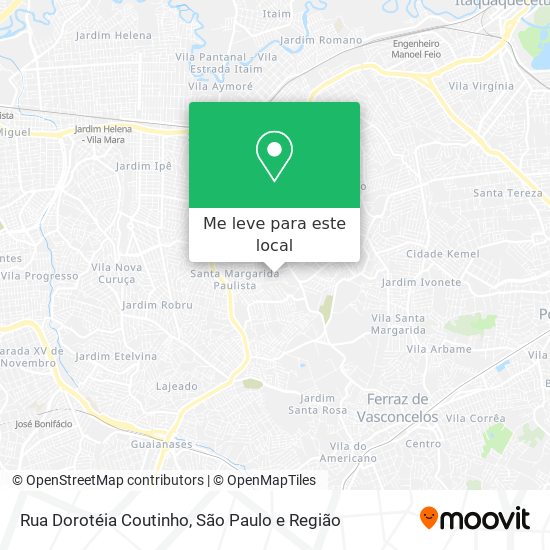 Rua Dorotéia Coutinho mapa