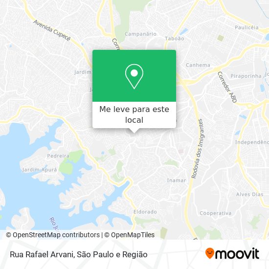 Rua Rafael Arvani mapa