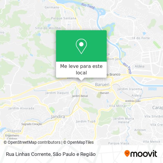 Rua Linhas Corrente mapa