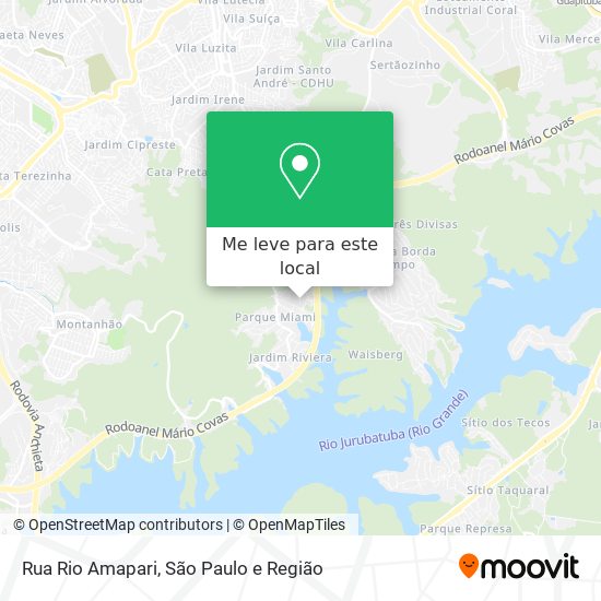 Rua Rio Amapari mapa