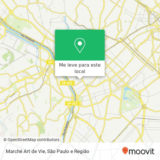 Marché Art de Vie, Pinheiros São Paulo-SP mapa