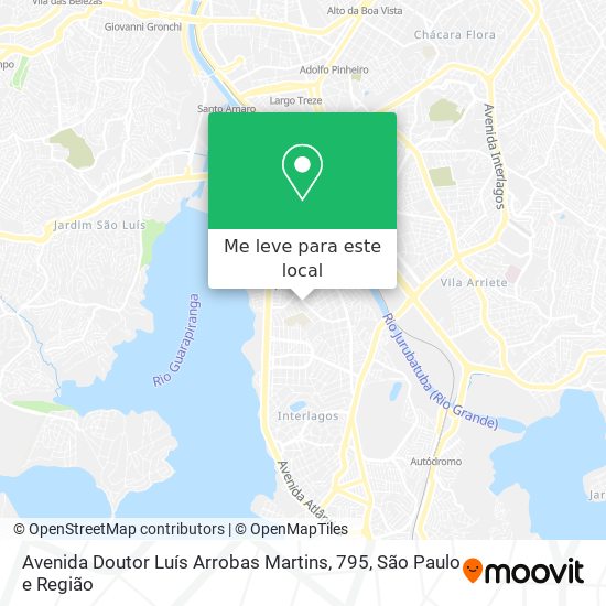 Avenida Doutor Luís Arrobas Martins, 795 mapa