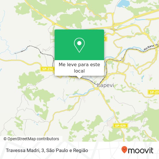 Travessa Madri, 3, Itapevi Itapevi-SP mapa