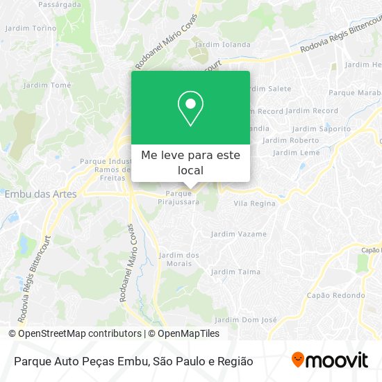 Parque Auto Peças Embu mapa